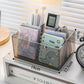 Multifunctional Acrylic Pen Holder Transparent Desktop Storage Box Pen Holder Office Stationery Compartment Storage Box Large Capacity