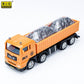 Delixin Kidsren's Rescue Trailer Artificial Flatbed Transporter Car Baby Educational Model Boy Toy Car
