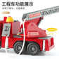 Cross-border simulation trailer toy inertia flat rescue large engineering car boy road transport toy car wholesale
