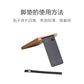 Japanese Style Simple Wooden Book Stand Creative Black Walnut Wood Thickened Bookshelf Bookend Student's Solid Wood Bookend Logo