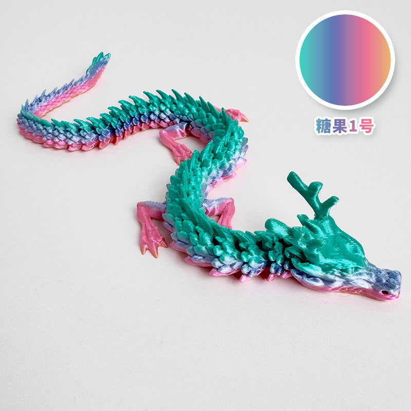 3D printing Chinese dragon dragon handicraft ornaments hand-made activities joint dragon toys cross-border manufacturers wholesale customization