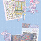 Paper Trace Puzzle Stickers Historical Trace Series National Trend Cultural Relics Design 3D Decorative Material Landscaping Stickers