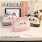 New Large Capacity Blush Panda Pu Pencil Case High-Looking Cute Cartoon Student Neutral Stationery Storage Box Wholesale