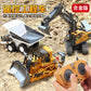 Children's remote control dump truck toy boy dump truck model excavator engineering transporter truck alloy excavator