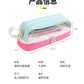 Large-Capacity Durable and Washable Student Stationery Oxford Cloth Storage Bag Transparent Square and Round Pencil Bag Multi-Layer Portable Pencil Bag