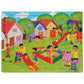 Wooden 80 Pieces Puzzle Toddler Cartoon Dinosaur Animal Plane Puzzle Baby Early Education and Intelligence Building Blocks Toy
