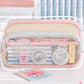 Large and Small Color Matching O00 Pencil Bag Transparent Large Capacity Stationery Bag Creative Multifunctional Stationery Bag Ins Japanese Style High Value