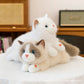 Cross-Border Simulation Cat Plush Toy, Cute Kitten Doll, Lying Cat Living Room Decoration, Children's Gift Wholesale
