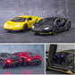 1/32 Cars Toys Auto To Scale Lambor LP770 Diecast Model Cars Alloy Autos Toys Gift for Boys Pull Back Light Music Kids Car