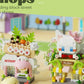 Compatible with Lego City Architecture Street View Hamburg Coffee Flower Shop Small Shop Building Blocks Children's Educational Toys Gifts