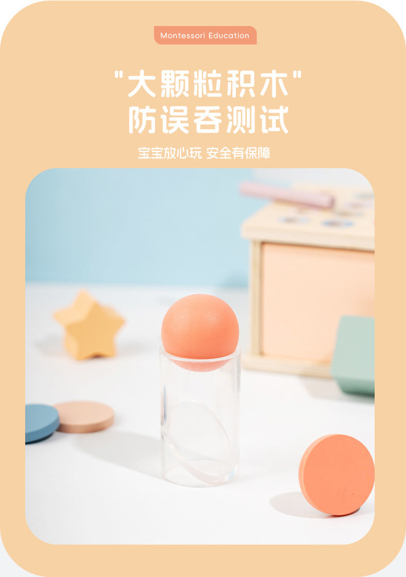 Montessori Classification Early Education Coin Box Baby Color Cognitive Shape Building Blocks Matching Teaching Aids Baby Educational Toys