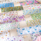 Dream Flower Floral Washi Sticker Book Plant Floral Handbook with Background Decoration Basic Stickers