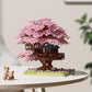 Wow, custom cherry tree building blocks assembled children's toys boys and girls Valentine's Day gift Jihui M2109