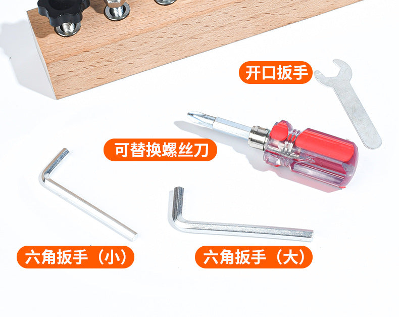 Montessori Early Education Wooden Toys Screw Dismounting Tools Use Exercise Cognitive Toys Kindergarten Small Class