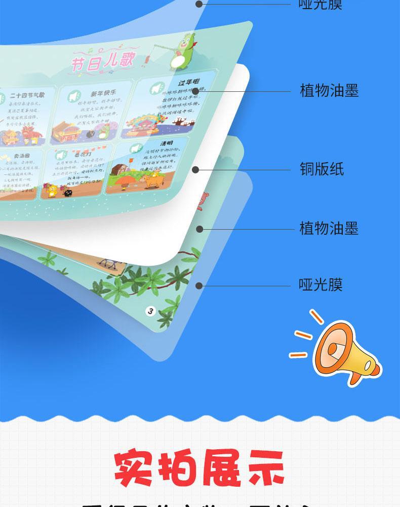Children's Songs 108 early education audio books baby learn to sing nursery rhymes read children's talking language Enlightenment picture book