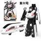 BKK alloy deformation robot train high-speed rail engineering bus dinosaur green leather train King Kong BKK children's toys