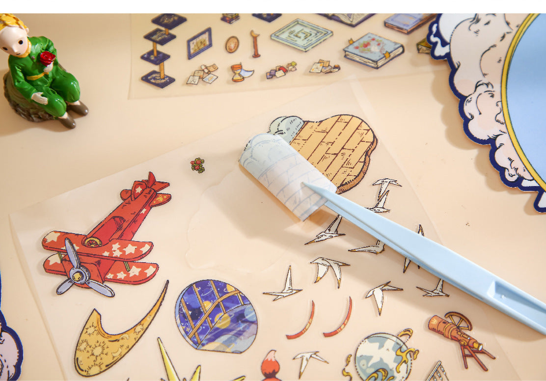 Mr. Paper Landscaping Flat Stickers Prince Fairy Tale Book Series DIY 3D Landscaping Flat Sticker Pack