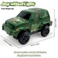 Magnetic track car electric light-emitting jeep police car project small train track accessories children's toys car