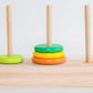 Hanoi Tower for Primary School Students 10 Layers 8 Large 5 Medium 10 Layers Hanrotoro Kidsren's Educational Thinking Training Toys