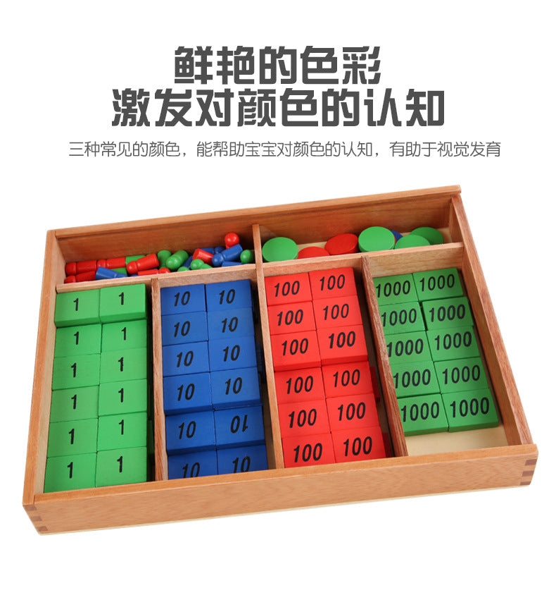 Montessori Teaching Aids Mathematics Stamp Games Kindergarten Montessori Children's Educational Early Education Wooden Toys