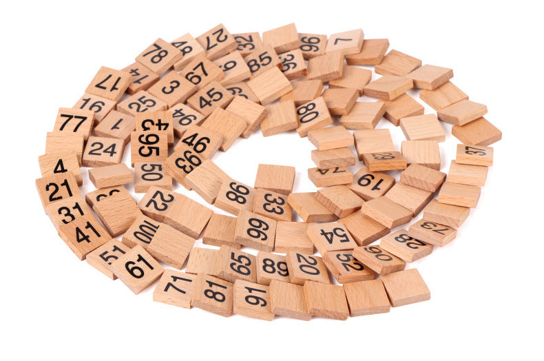 Montessori Mathematics Teaching Aids 1-100 Digital Continuous Board Sorting Board Children's Educational Early Education Wooden Hundred Board Children