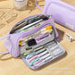 Oxford Cloth Pencil Case with Large Capacity and Multi-Layer Design, Stationery Box for Primary and Secondary School Students, High Aesthetic Value, Simple and Waterproof, Direct from the Source Factory
