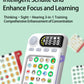 English version of Schulte tablet computer concentration training machine children's early education puzzle visual hearing students focus