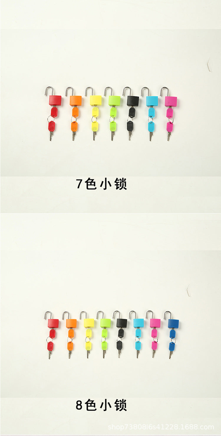Montessori teaching aids colorful small lock learning unlocking game children's early education Montessori key lock sensory toys