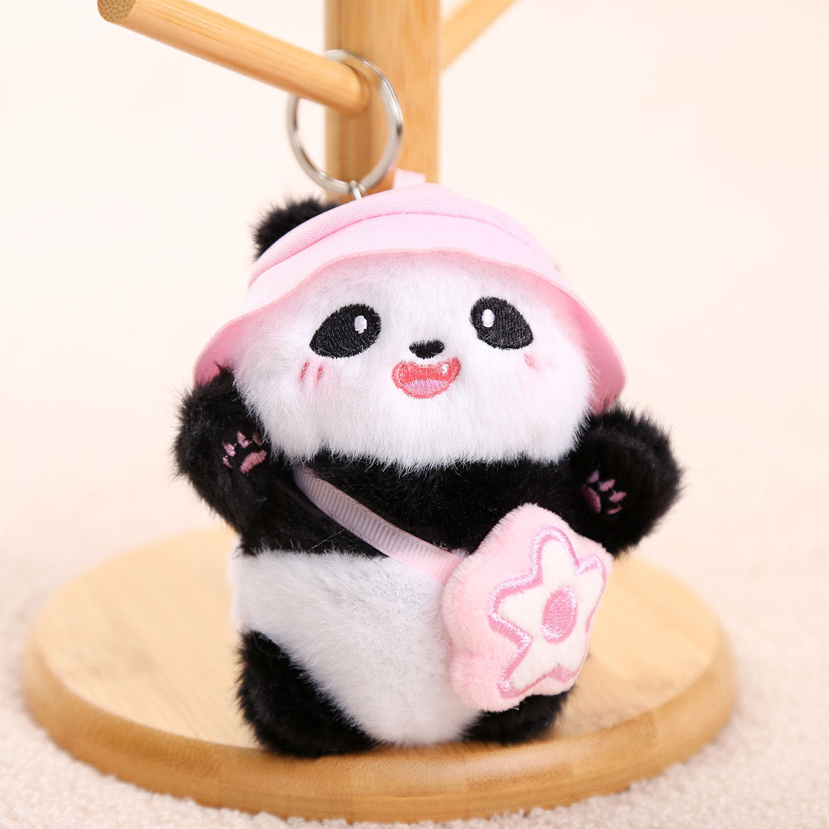 Hat Panda Pendant National Treasure Panda Plush Toy Shoulder Bag Panda Doll School Bag Pendant Rag Doll Souvenir