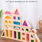 Children's 2025 New Toys Kindergarten Acrylic Building Blocks Wooden Rainbow Kaleidoscope Montessori Building Blocks Small Gifts