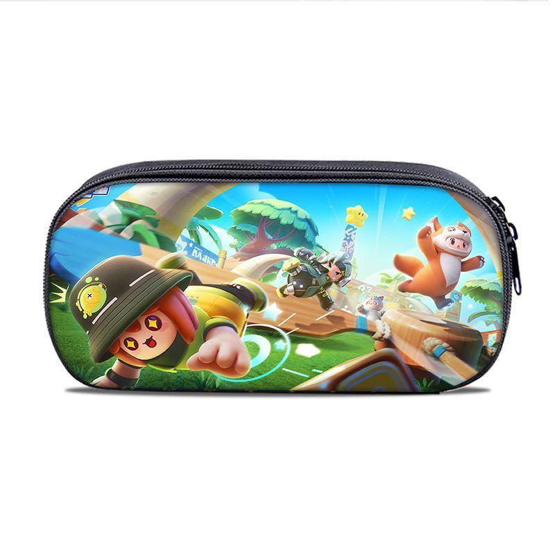 New Yuanmeng Star Pencil Bag Game Peripheral Junior High School Student Internet Celebrity Stationery Bag Kindergarten Cute Pencil Box