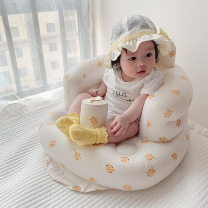 Popular Bb Stool Korean-Style Baby Sitting and Bathing Chair Anti-Fall Chair Learning Chair Foldable Inflatable Baby Sofa