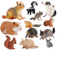 Children's Puzzle Early Education Cognitive Simulation Mouse Model Toy Static Solid Possum Guinea Piga Hair Mouse Totoro