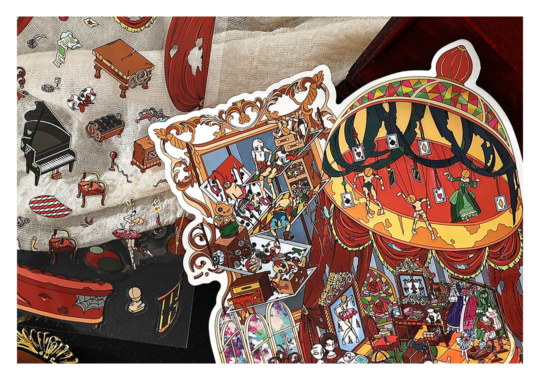 Infeel.Me Extra Large Scenery Stickers Today's Business Hours Open - Part Twelve DIY Journal Scene Stickers