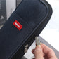 Cross-Border Color-Blocked Retractable Pencil Case, Large-Capacity Stationery Bag, Multifunctional Double-Zipper for Students, Simple and Convertible into Canvas