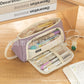 Triangular Large-Capacity Pencil Case and Stationery Box, Thickened Partitioned Storage Student Stationery Bag for Primary, Middle, and High School Students Wholesale