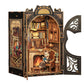 CuteBee New Small Frame Owl Bookstore diy Wooden 3D Handmade Assembled Book Stand Model Toy