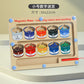 Wooden Children's Magnetic Counting Operation Color Classification Magnetic Pen Bead Shift Game Educational Early Education Maze Toy