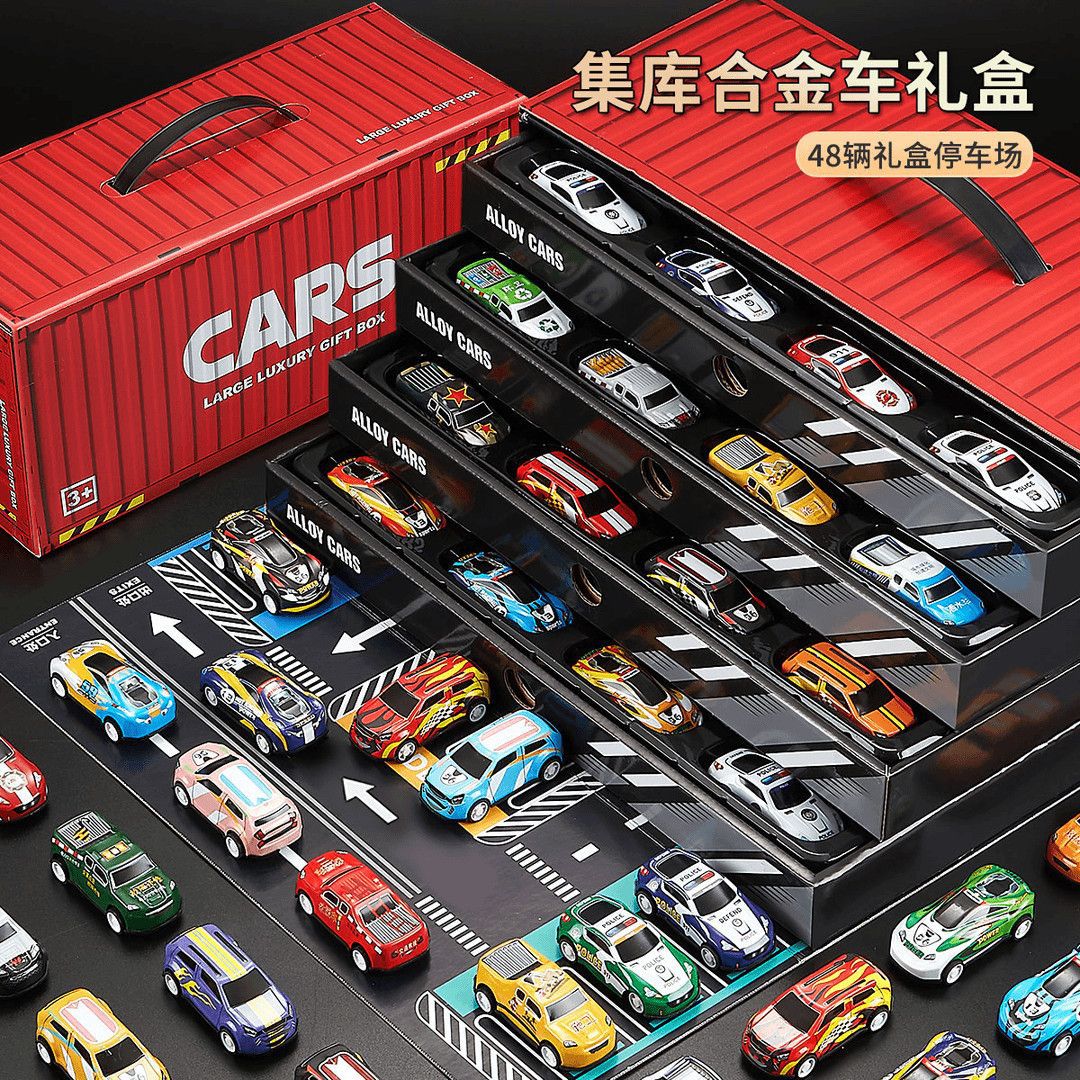 Tiktok popular alloy car iron car wholesale children's toy simulation model bulk decoration with pull back car