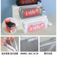 Mesh Large-Capacity Pencil Case, Transparent Double-Layer Student Exam Zipper Stationery Storage Bag, Three-Layer Stationery Bag