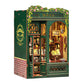 CuteBee New Small Frame Owl Bookstore diy Wooden 3D Handmade Assembled Book Stand Model Toy