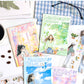 ZABC cross-border die-cut PET sticker book chasing ordinary series 20 characters life hand account collage stickers