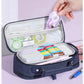 Yuerui Large-Capacity Canvas Multi-Layer Pencil Bag Portable Simple Student Multi-Functional Pencil Bag Satchel Stationery Box
