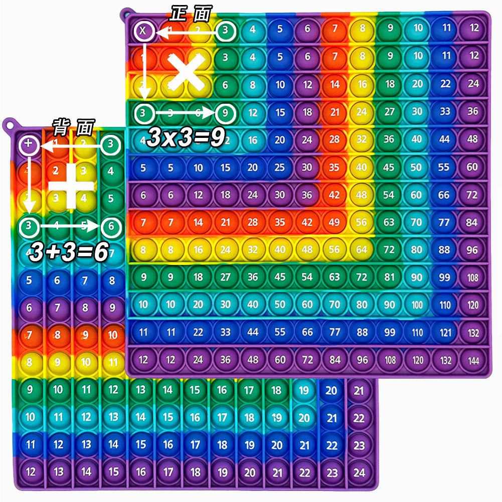Learn 1-100 Number Bubble Press Mathematical Thinking Training Game Educational Science and Education Toys Rodent Killer Pioneer