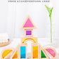 Acrylic Transparent Color Light and Shadow Building Blocks Baby Creative Construction Early Education Educational Toys Children's Rainbow Building Blocks