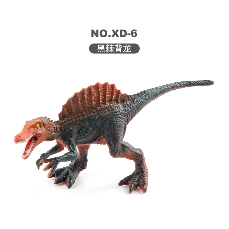Children's Dinosaur Simulation Animal Ornaments Multiple Mini Solid Dinosaur Model Stegosaurus Spinosaurus Bull Dragon Bag Ornaments