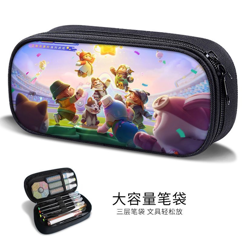 New Yuanmeng Star Pencil Bag Game Peripheral Junior High School Student Internet Celebrity Stationery Bag Kindergarten Cute Pencil Box