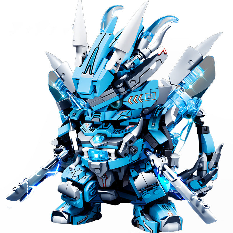 25 New Zodiac Dragon Year Mecha Building Blocks Assembled Intelligent Children's Toys Boys Gifts Dropshipping