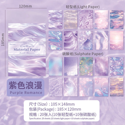 Light-Picking Water Ripple Material Paper Sunlight Floating Shadow Series Ins Collage Hand Account Background Paper Decoration Small Fresh Cross-Border