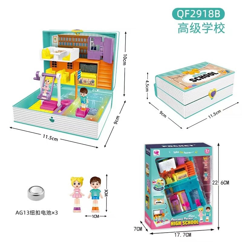 Cross-border Children's Variables Surprise Cabin Girl Simulation Princess Castle Villa Model Doll House Play House Toys